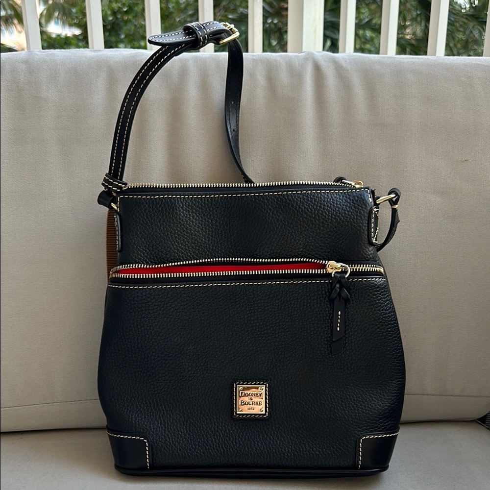 Dooney & Bourke Black Leather Crossbody Bag